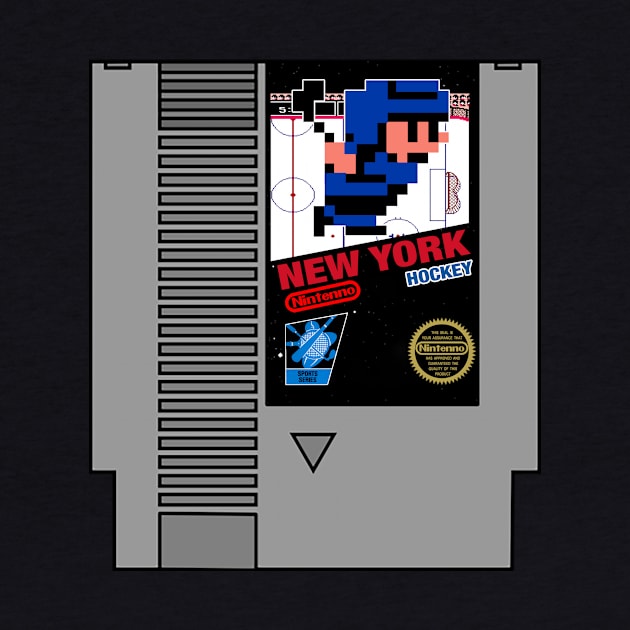 New York Hockey 8 bit cartridge design by MulletHappens